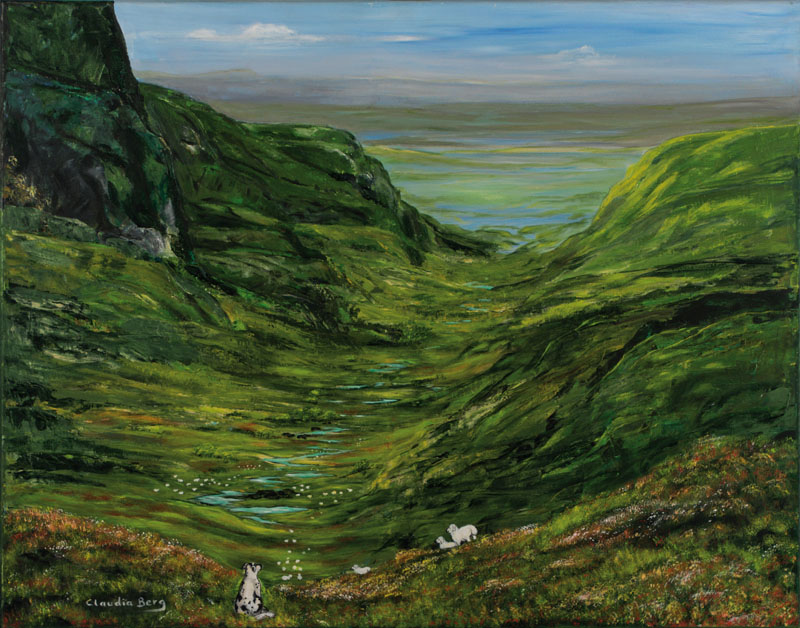 Claudia Berg, 1947-2012 Kalifornien, Ohne Titel, Acryl/Lwd, signiert, ca. 80x100 cm