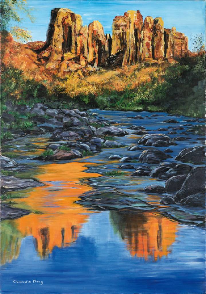 Claudia Berg, 1947-2012 Kalifornien, Ohne Titel, Acryl/Lwd, signiert, ca. 100x70 cm