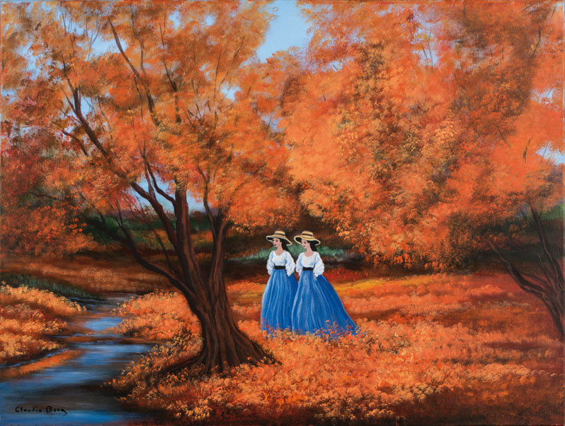 Claudia Berg, 1947-2012 Kalifornien, Ohne Titel, Acryl/Lwd, signiert, ca. 60x80 cm