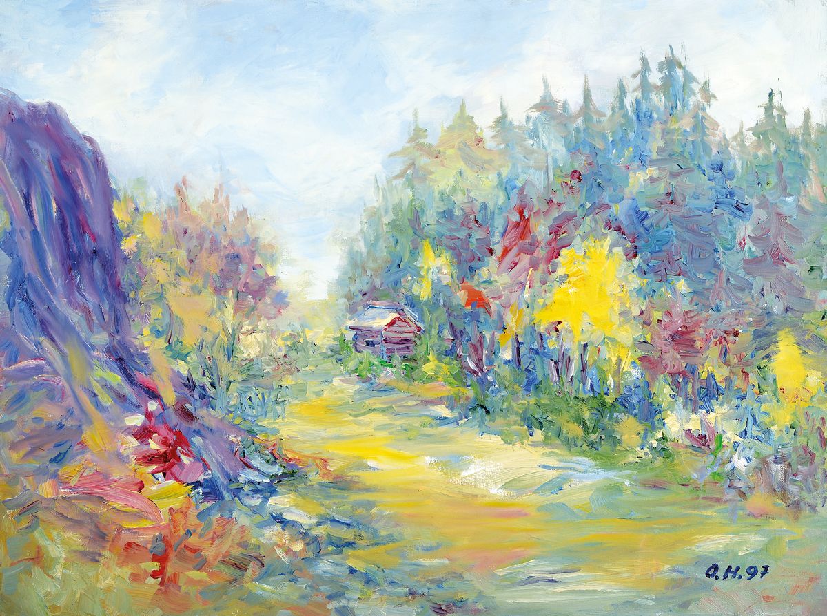 Otto Herter, 1924 Pjatigorsk/Kaukasus - 2000 Achern, Öl/Lwd, re unten sign. und dat. O.H. 97, ca. 60x80 cm