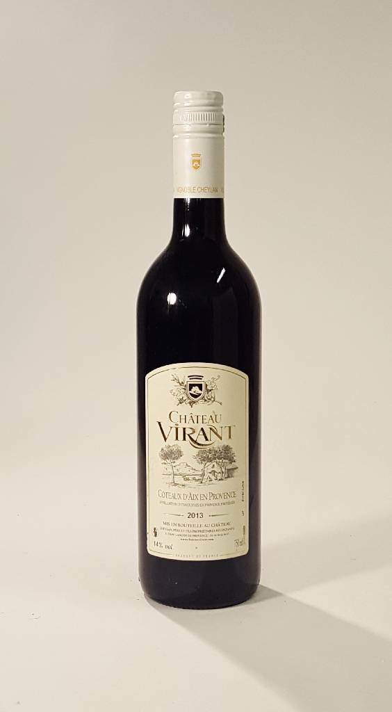 6 Flaschen 2013 Chateau Virant, Coteaux D'Aix en Provence, je ca. 75 cl, 14 % Vol., Füllstände: je ca. high fill, unverkostet, selten im ...