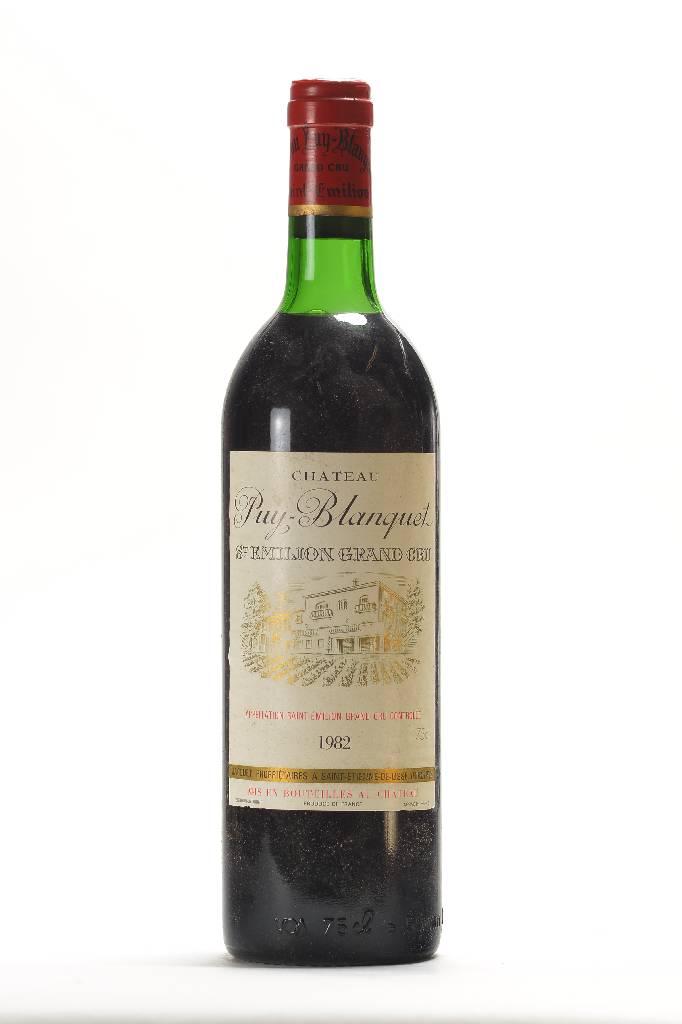 2 Flaschen 1982 Chateau Puy-Blanquet, Saint Emilion, Grand Cru Classe, je ca. 75 cl,Füllstand: je ca. top shoulder, unverkostet, guter ...