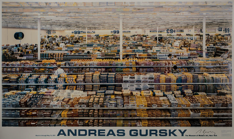 Andreas Gursky, geb. 1955, 99 Cent, Farboffset auf Karton, signiert, Hrsg. Museum of Modern Art NY 2001, 86,5x142 cm