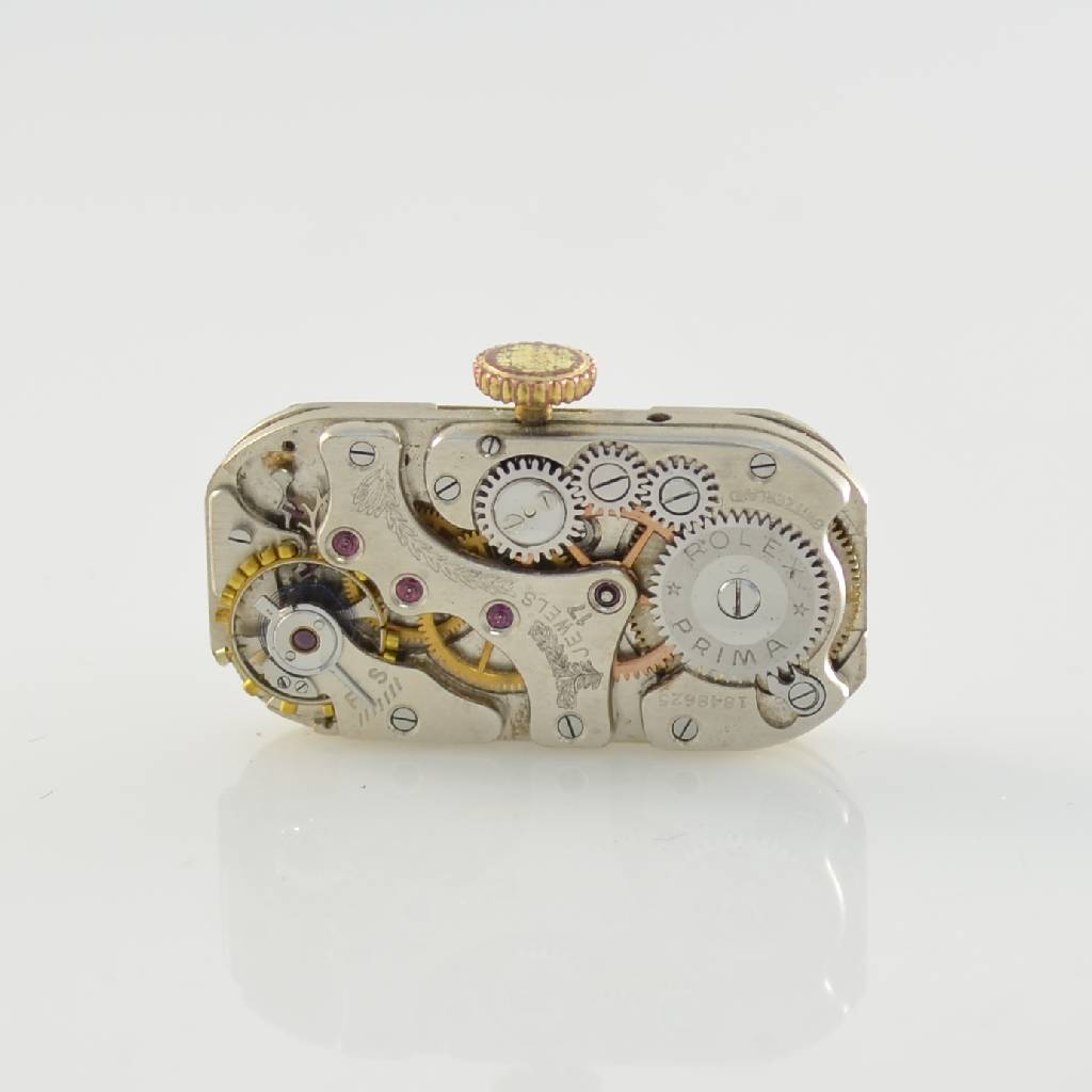 Detail d: GRUEN vergoldete, rechteckige Herrenarmbanduhr, Handaufzug, sog. Doctors watch, frühe Ausführung, Schweiz 1930er/40er Jahre, tailliertes Geh., in ...