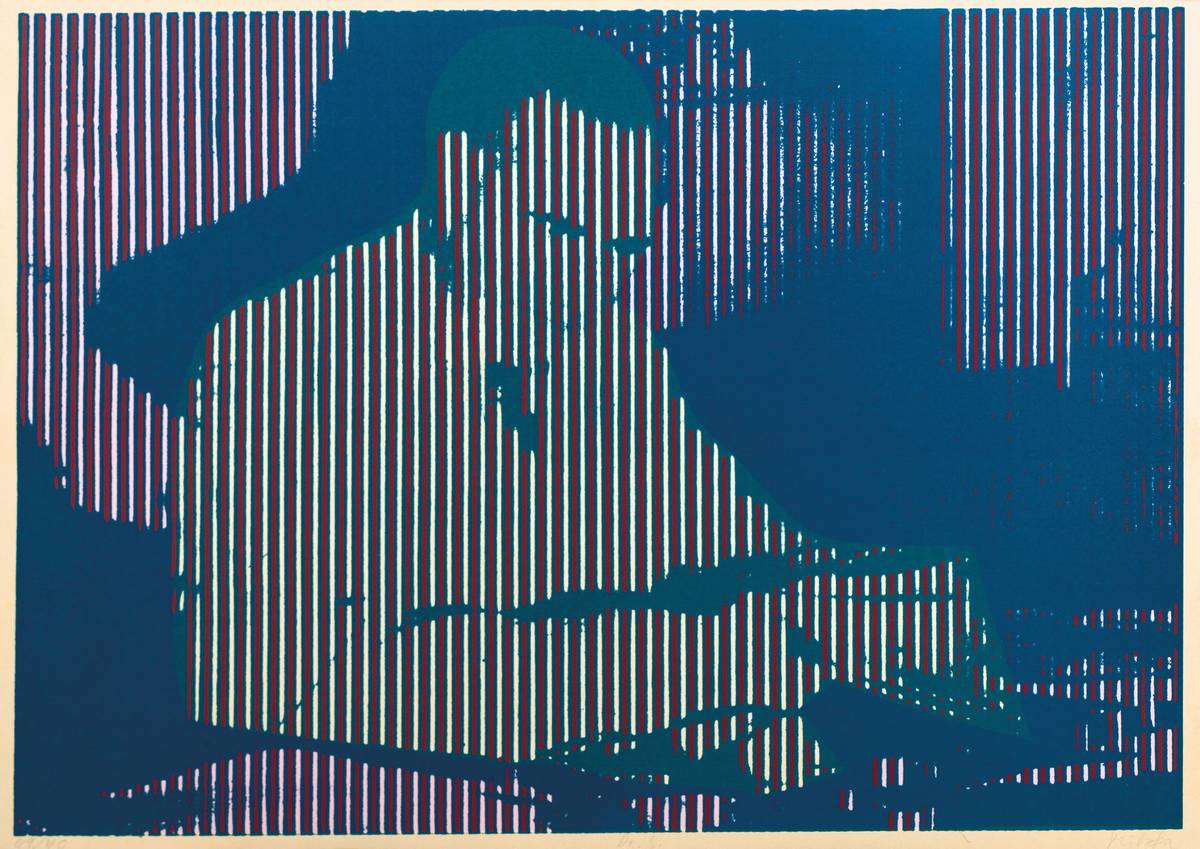 Ernst Mitzka, geb. 1945 Marburg, Farbserigraphie, sign, num. 49/70, ca. 42x59 cm