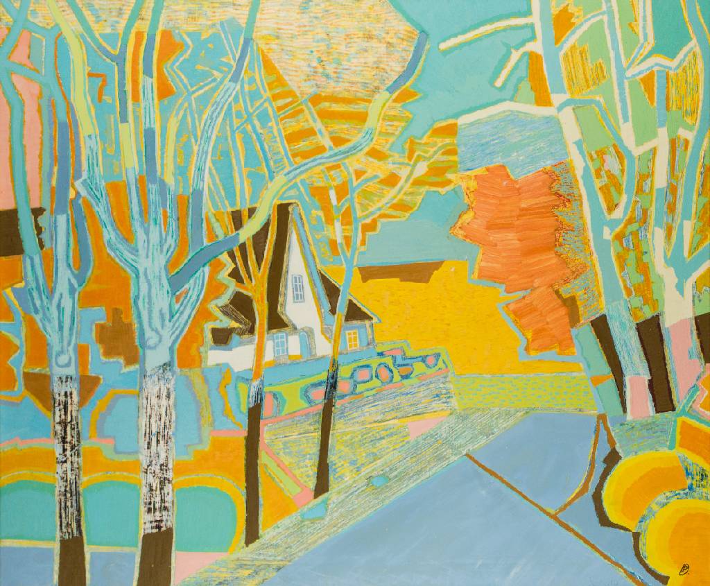 Dimitar Petrov, geb. 1969 Bulgarien, ohne Titel, Mischtechnik/Lwd, sign., 100x120 cm