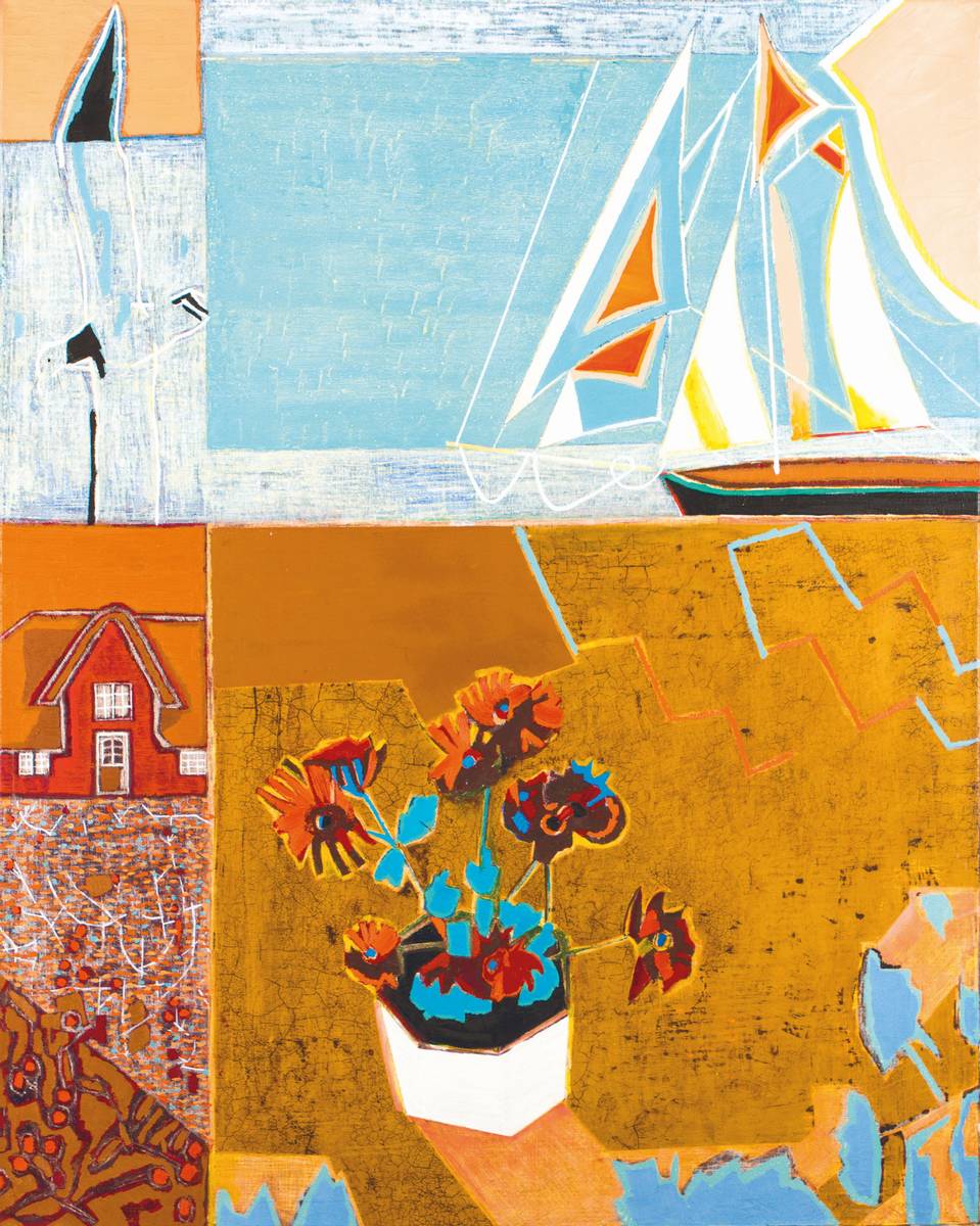 Dimitar Petrov, geb. 1969 Bulgarien, ohne Titel, Mischtechnik/Lwd, sign., 80x100cm