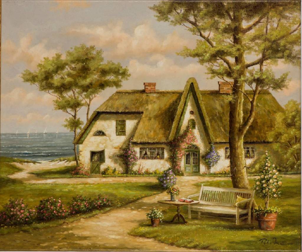 Peter Mehner, geb. 1944 Dortmund, Öl/Lwd, sign., 50x60cm