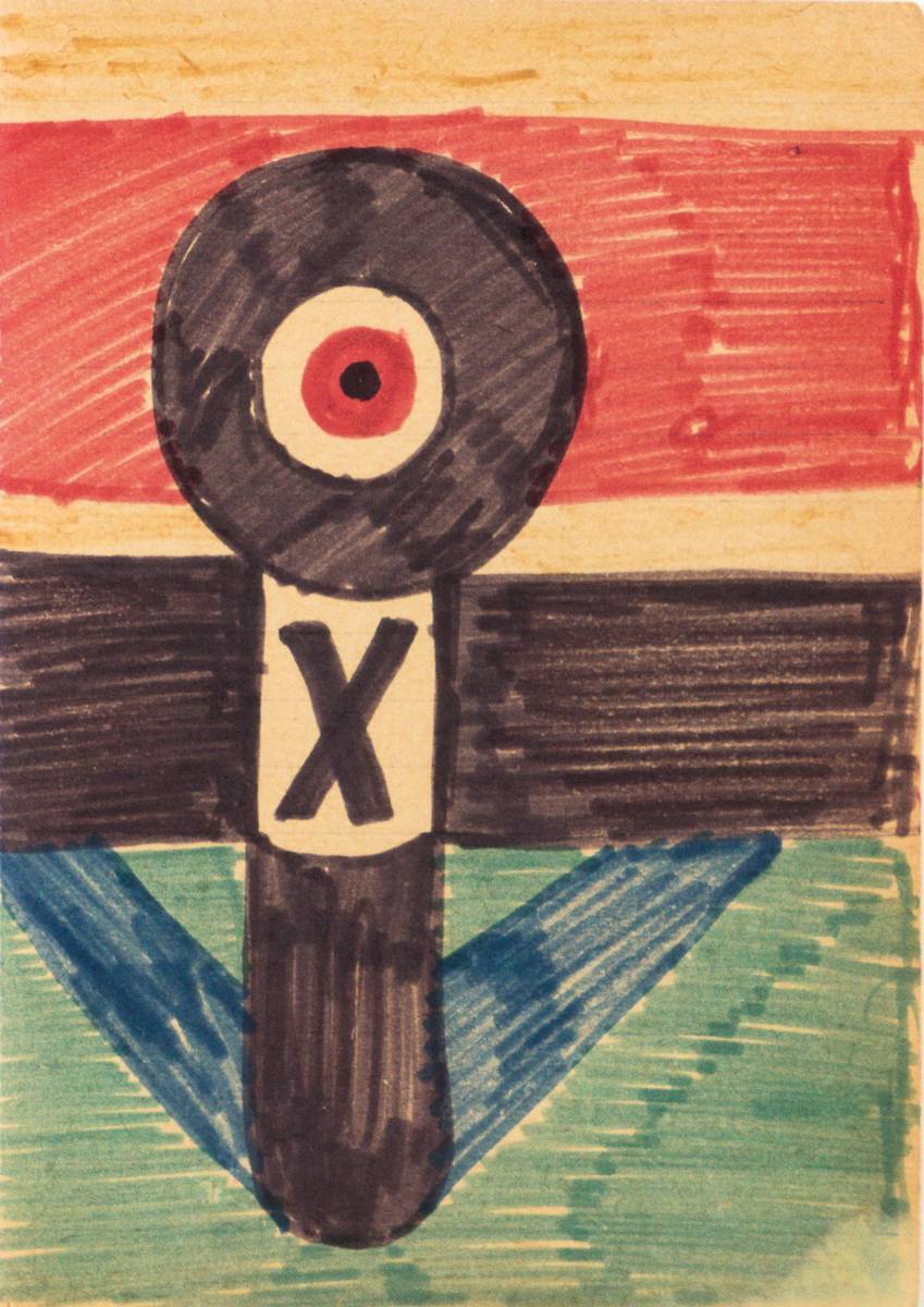 Detail a: A.R. Penck, geb. 1939, Serie aus 20 Farb- Zeichnungen, je 9,8 x 13,8 cm, teils gerahmt