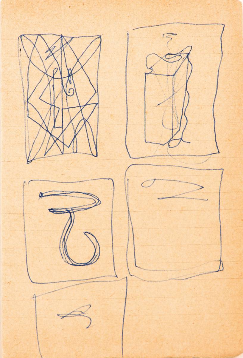 Detail f: A.R. Penck, geb. 1939, Serie aus 20 Farb- Zeichnungen, je 9,8 x 13,8 cm, teils gerahmt