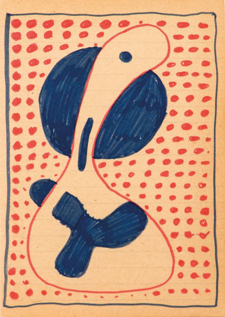 Detail h: A.R. Penck, geb. 1939, Serie aus 20 Farb- Zeichnungen, je 9,8 x 13,8 cm, teils gerahmt