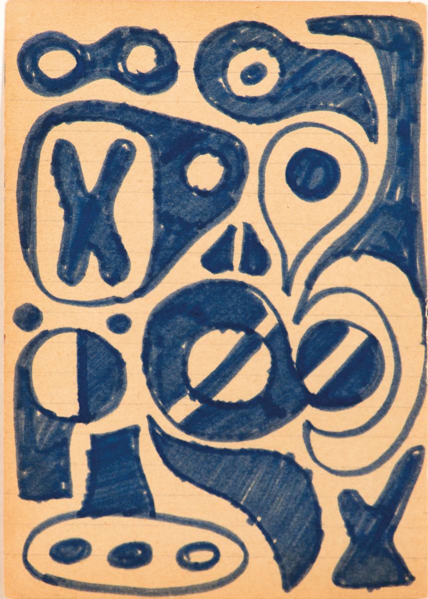 Detail j: A.R. Penck, geb. 1939, Serie aus 20 Farb- Zeichnungen, je 9,8 x 13,8 cm, teils gerahmt
