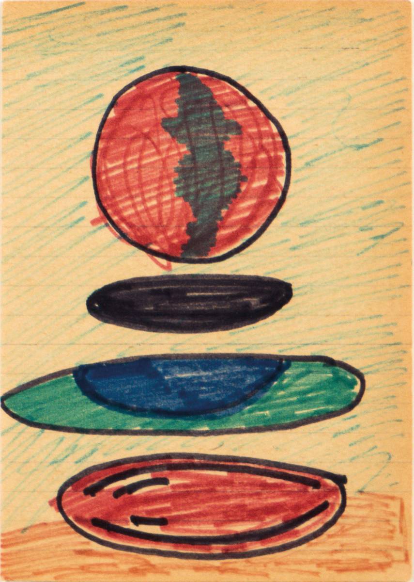 Detail s: A.R. Penck, geb. 1939, Serie aus 20 Farb- Zeichnungen, je 9,8 x 13,8 cm, teils gerahmt
