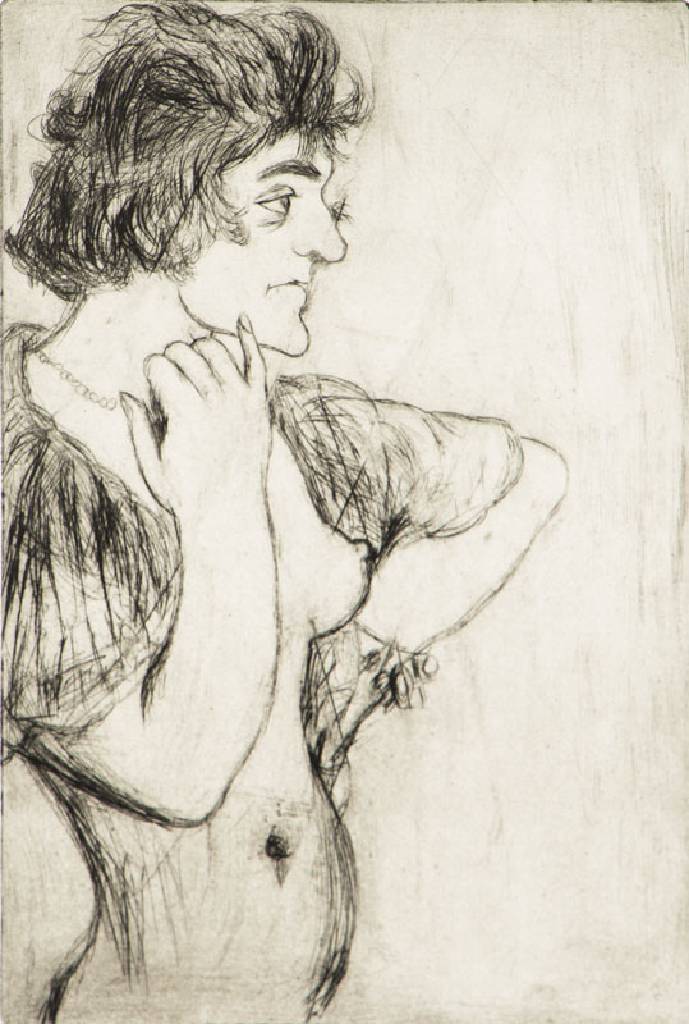 Karl Hubbuch, 1891-1979, Vom VarietÃ©, Radierung 1920, Signaturstempel Nachlass, WVZ Karl Hubbuch Werkgrafik Michael Hasenclever 1983, Nr. 34, ...