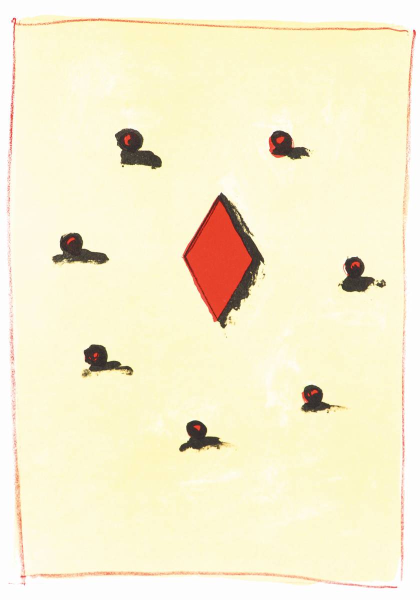 Thomas Schütte, geb. 1954, Raute, 1986, Farblithografie/Vellum, sign., Blattgr. 60x42 cm