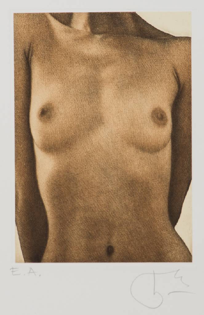 Willi Kissmer, geb. 1951, Kleiner Halbakt I,Radierung auf Bütten, handsign., num. e.a., Platte 17,5x12,5 cm