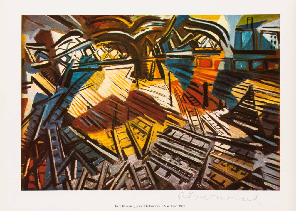 Detail g: Rudi Baerwind, 1910-1982, Künstlermappe, Innenseite signiert, mit 15 Offsets, je handsign., Blattgr. 40x55 cm