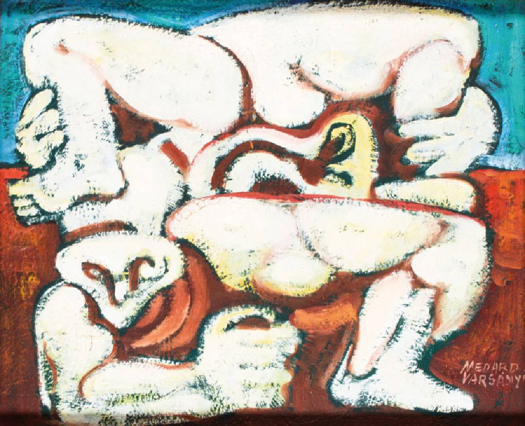 Medard Varsanyi, geb. 1913 Ungarn, Öl/Platte, Motiv ca. 50x60cm, im Original- Rahmen ca. 88x98 cm