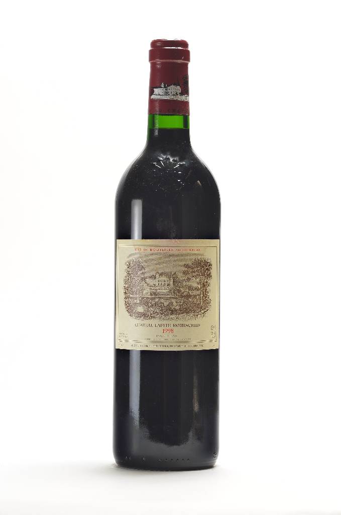 1 Flasche 1998 Chateau Lafite Rothschild, Pauillac, ca. 75 cl, 13 % Vol., Füllstand: ca.into neck, unverkostet, selten im Angebot, sammelwürdig, ...