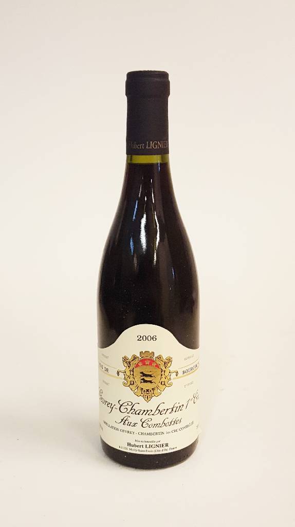 4 Flaschen 2006 Hubert Lignier Gevrey -Chambertin, Aux Combottes, Premier Cru, je ca. 75 cl, 13,5 % Vol., je bis zur Kapsel gefüllt, unverkostet, in ...