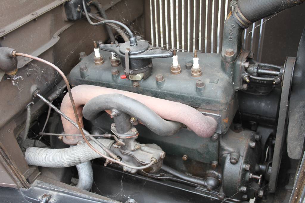 Detail b: Ford A, Fahrgestellnummer: SF4055PA, BJ 1929, 21 kW/ 29 PS, 4-Zylinder, Schaltgetriebe, grau, beige, Unbedenklichkeitsbescheinigung für die ...