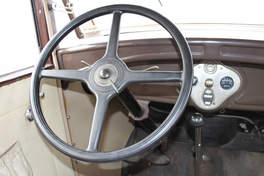 Detail c: Ford A, Fahrgestellnummer: SF4055PA, BJ 1929, 21 kW/ 29 PS, 4-Zylinder, Schaltgetriebe, grau, beige, Unbedenklichkeitsbescheinigung für die ...