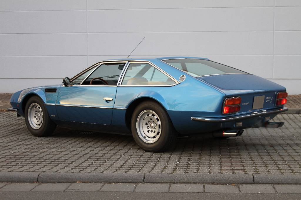 Detail b: Lamborghini Jarama S400GT, Fahrgestellnummer : 10472, EZ 07/1973, 2. Hand in Deutschland, Laufleistung ca. 68.365 km abgelesen, HU 08/2018, ...