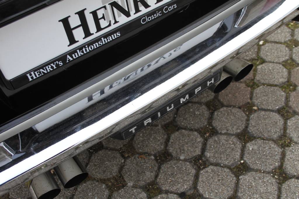 Detail h: Triumph TR6 Roadster, Fahrgestellnummer: CF57671U, EZ 07/1976, Laufleistung ca. 99326 miles abgelesen, H-zulassungsfähig, 78 kW/ 106 PS, 6-Zylinder, ...