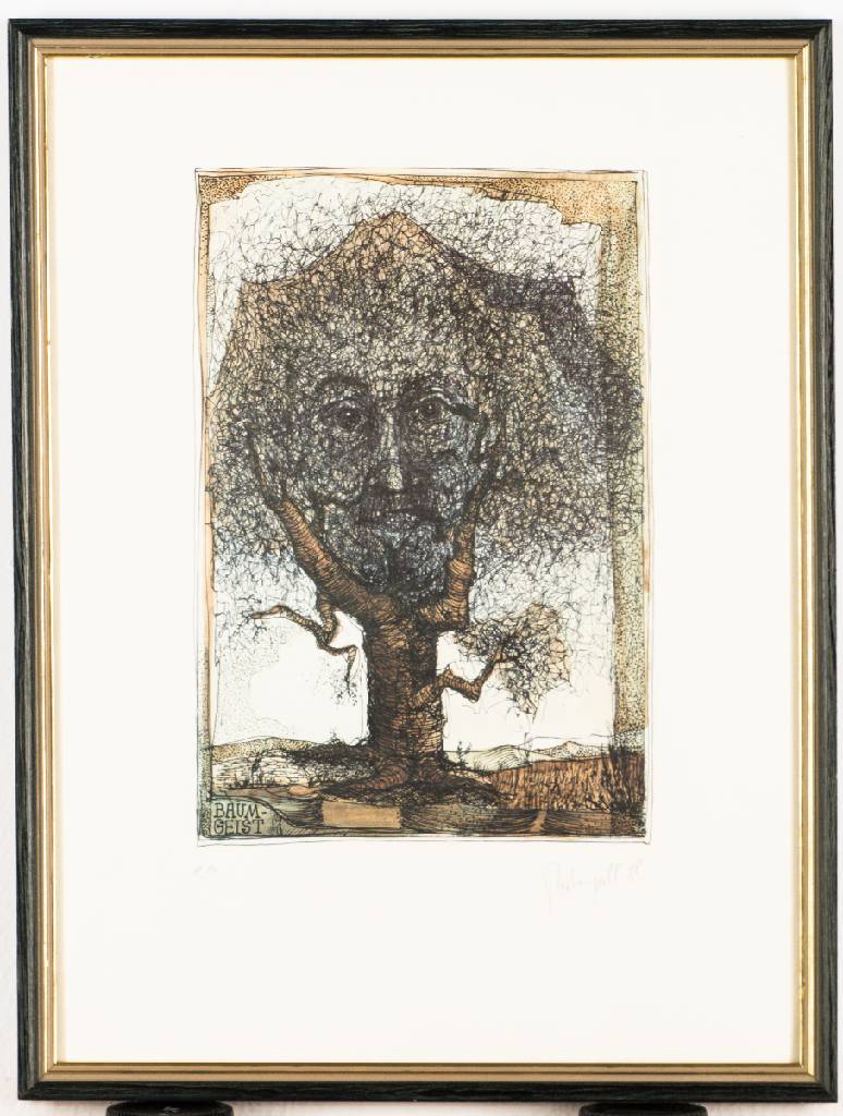 Detail a: Dieter Portugall, geb. 1952, Konvolut aus 6 Farbradierungen/ Aquatinta, je sign., num. e.a., dat., Platte 19x24 cm, je unter Glas gerahmt