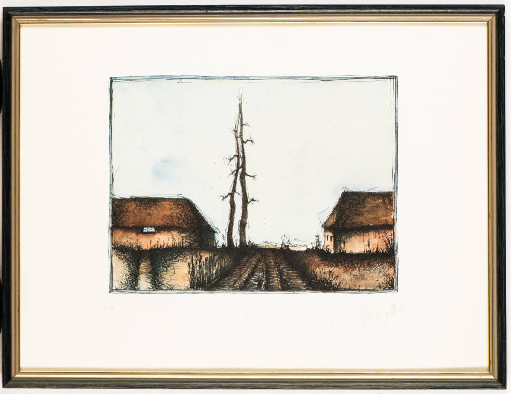 Detail b: Dieter Portugall, geb. 1952, Konvolut aus 6 Farbradierungen/ Aquatinta, je sign., num. e.a., dat., Platte 19x24 cm, je unter Glas gerahmt