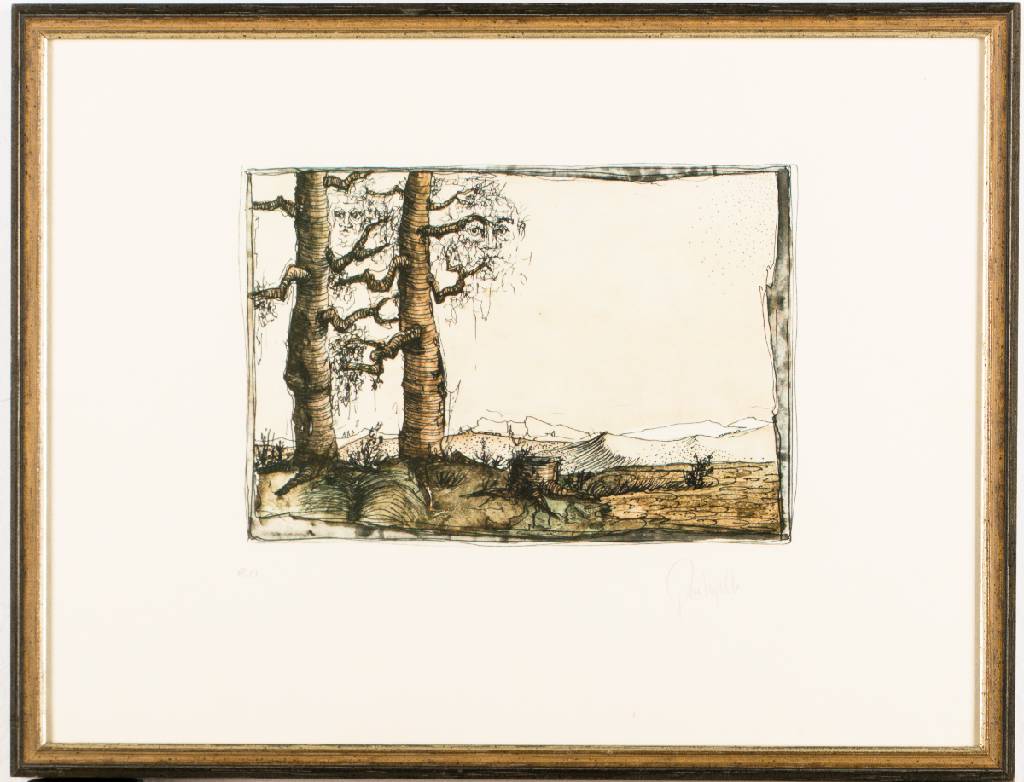 Detail c: Dieter Portugall, geb. 1952, Konvolut aus 6 Farbradierungen/ Aquatinta, je sign., num. e.a., dat., Platte 19x24 cm, je unter Glas gerahmt