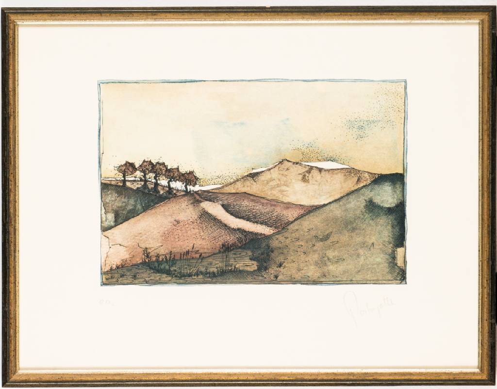 Detail d: Dieter Portugall, geb. 1952, Konvolut aus 6 Farbradierungen/ Aquatinta, je sign., num. e.a., dat., Platte 19x24 cm, je unter Glas gerahmt