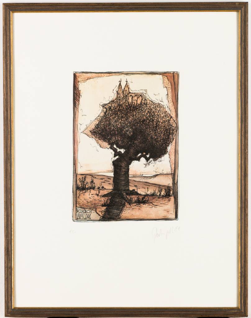 Detail e: Dieter Portugall, geb. 1952, Konvolut aus 6 Farbradierungen/ Aquatinta, je sign., num. e.a., dat., Platte 19x24 cm, je unter Glas gerahmt