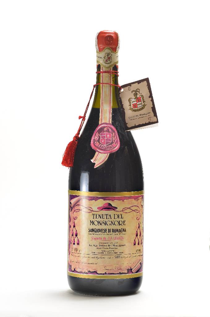 1 Doppel-Magnum Flasche 1991 Tenuta del Monsignore "La Levata" Sangiovese di Romagna , ca. 3 L, 13 % Vol., unverkostet, streng limitierte ...