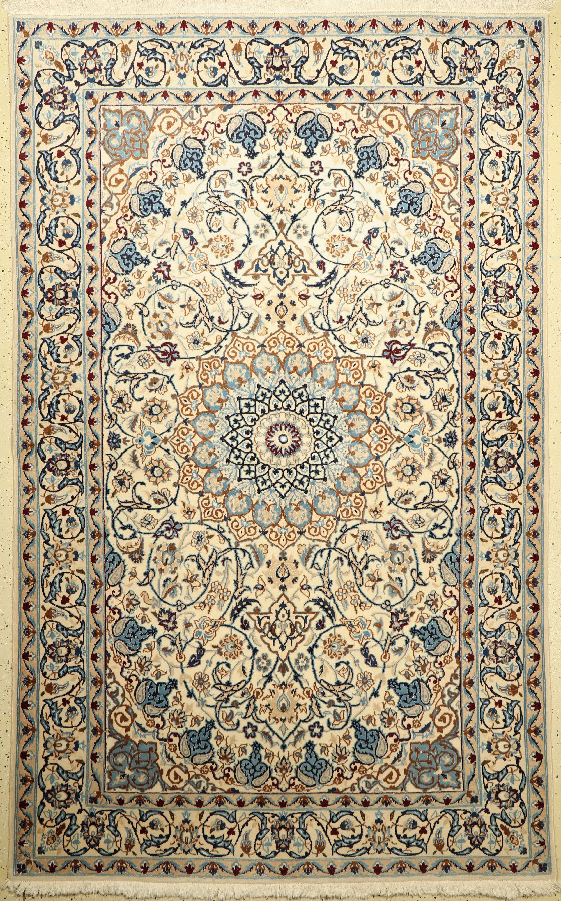 Nain, Persien, ca. 20 Jahre, Wolle mit Seide, ca. 256 x 160 cm, EHZ: 2