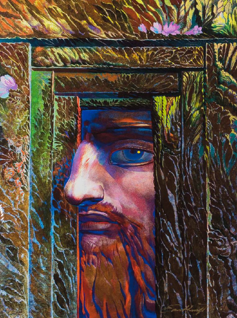 Ernst Fuchs, 1930-2015, Die goldene Nase, Giclee/Lwd, sign., num. 87/300, ca. 55x41 cm