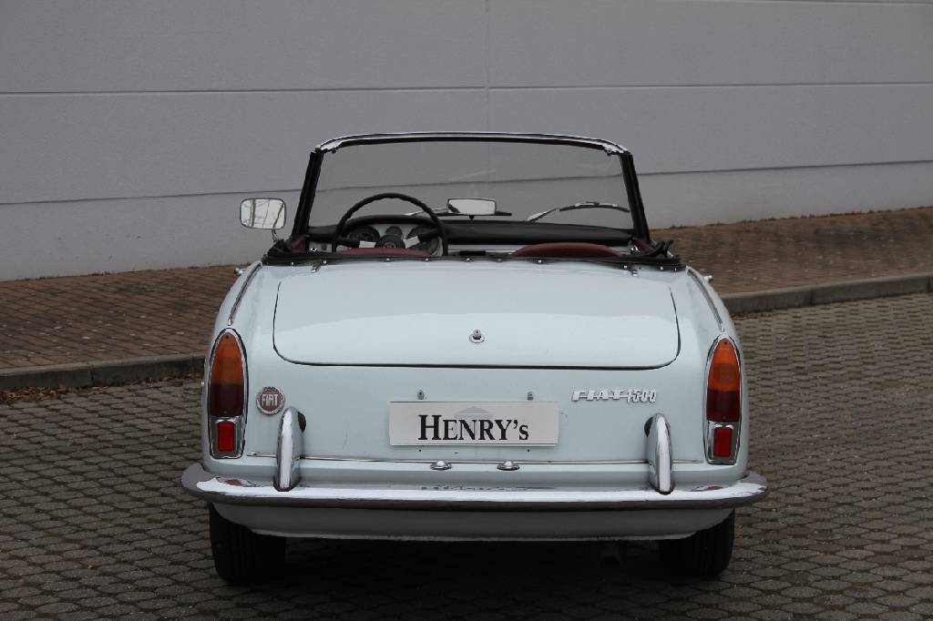 Detail f: Fiat 1500 Cabriolet, Fahrgestellnummer: 118H027517, EZ 12/1963, Laufleistung ca. 7.178 km abgelesen, H-zulassungsfähig, 55 kW/ 75 PS, 4-Zylinder, ...