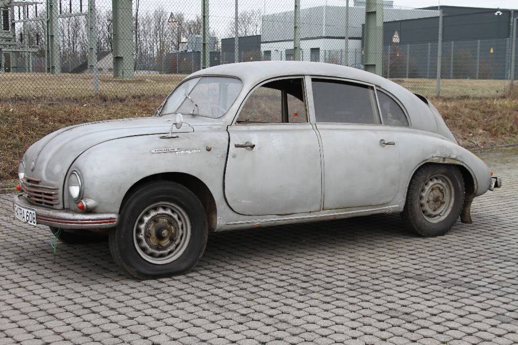 Tatra 600 Tatraplan, Fahrgestellnummer: 8540/517/76164, BJ geschätzt 1948, H- zulassungsfähig, 38 kW/ 52 PS, 4-Zylinder Boxermotor luftgekühlt, ...