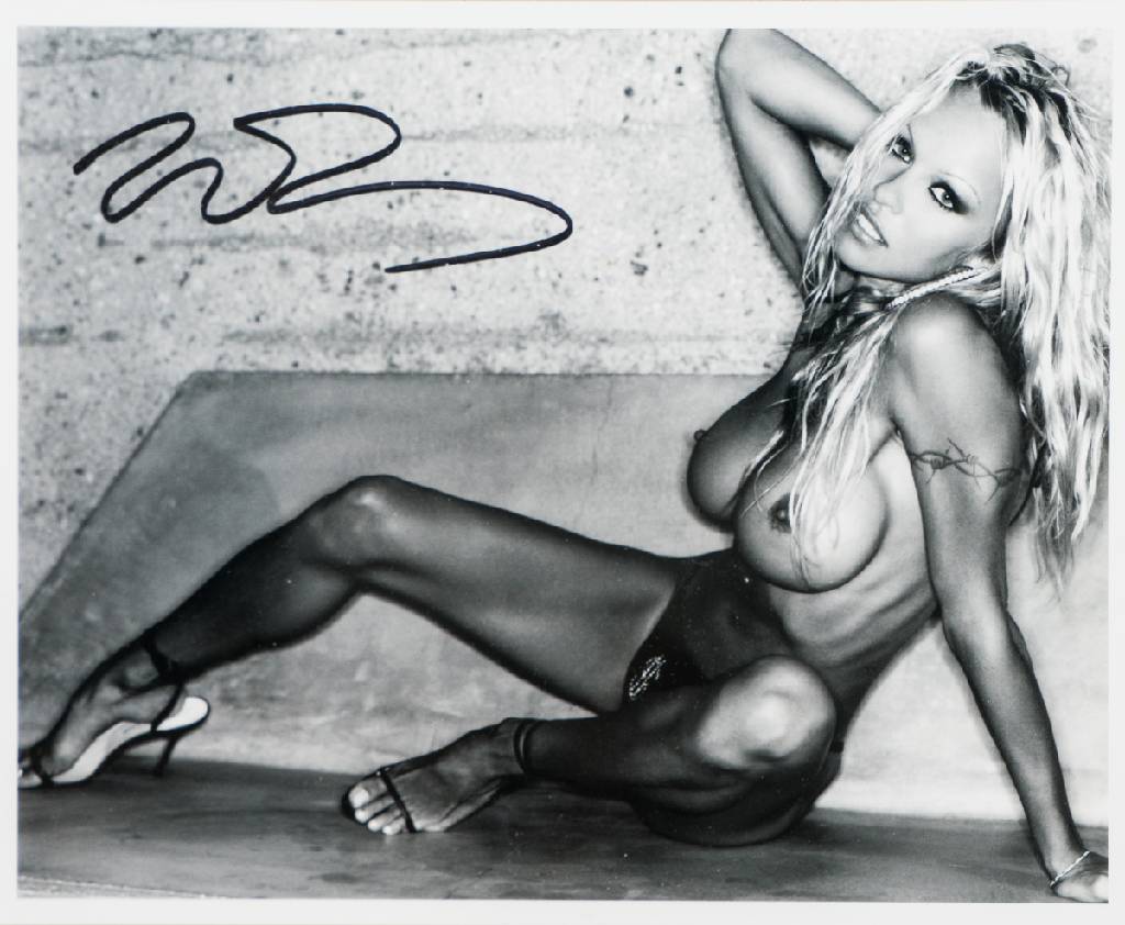 Sante DÂ´Orazio, geb. 1956 Brooklyn, Pamela Anderson, C-Print, sign., 25x21 cm, unter Glasgerahmt