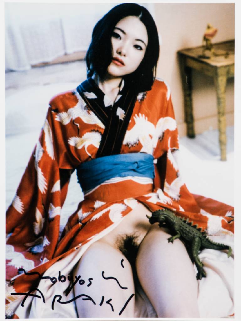 Nobuyoshi ARAKI, geb. 1940, Woman in Kimono,C-Print, handsign., ca. 35x26 cm