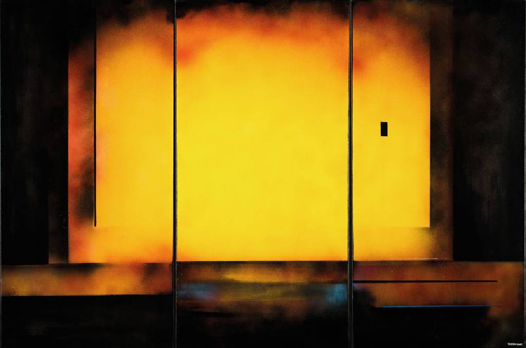 Nikola Tomin, zeitgenössischer Künstler, Triptychon in Braun, Acryl/Lwd, sign., je ca. 100x50 cm