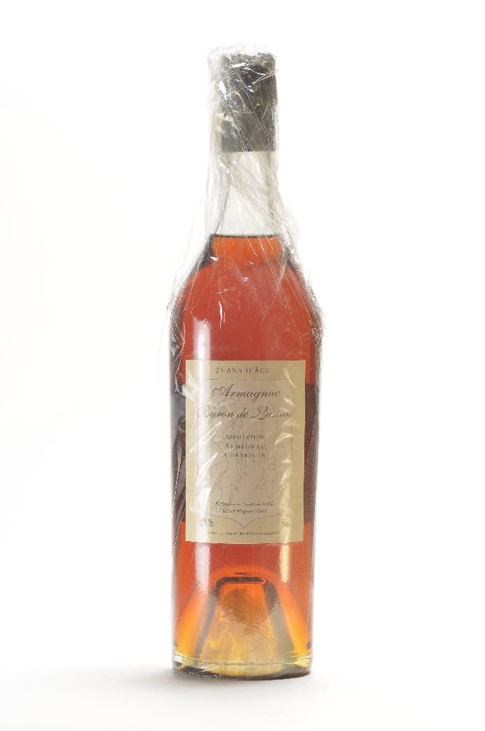 1 Flasche Baron de Lustrac 25 Ans D'Age Armagnac, 47 %, 70 cl, Abstand zwischen Kapsel und Armagnac: ca. 3,8 cm, unverkostet, selten im Angebot, ...