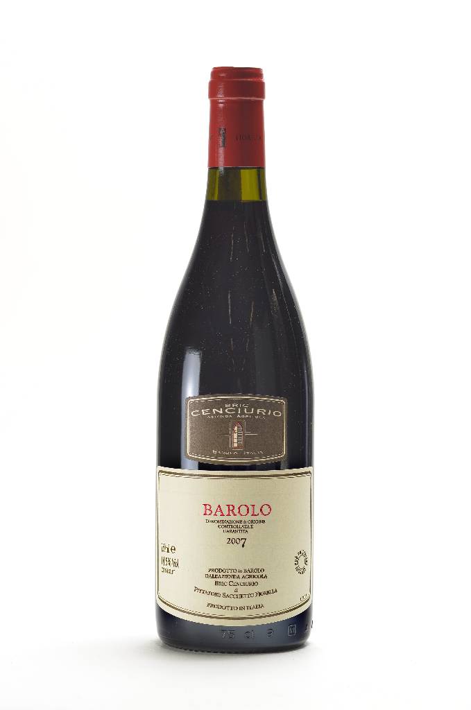 6 Flaschen 2007 Bric Cenciurio Barolo, je ca. 75 cl, 14,5 % Vol., unverkostet, Abstand zwischen Kapsel und Wein: je ca. 2 cm,sehr gute ...