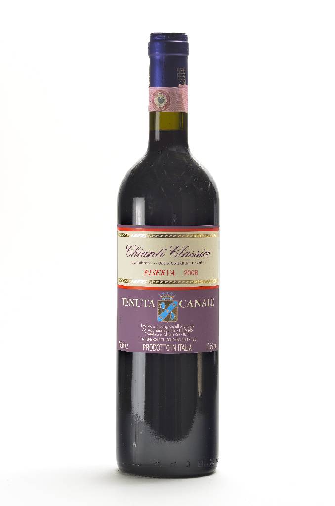 12 Flaschen 2008 Tenuta Canale Chianti Classico Riserva, 13,5 % Vol., je ca. 75 cl, Füllstände: je ca. into neck, im Originalkarton, sehr gute ...