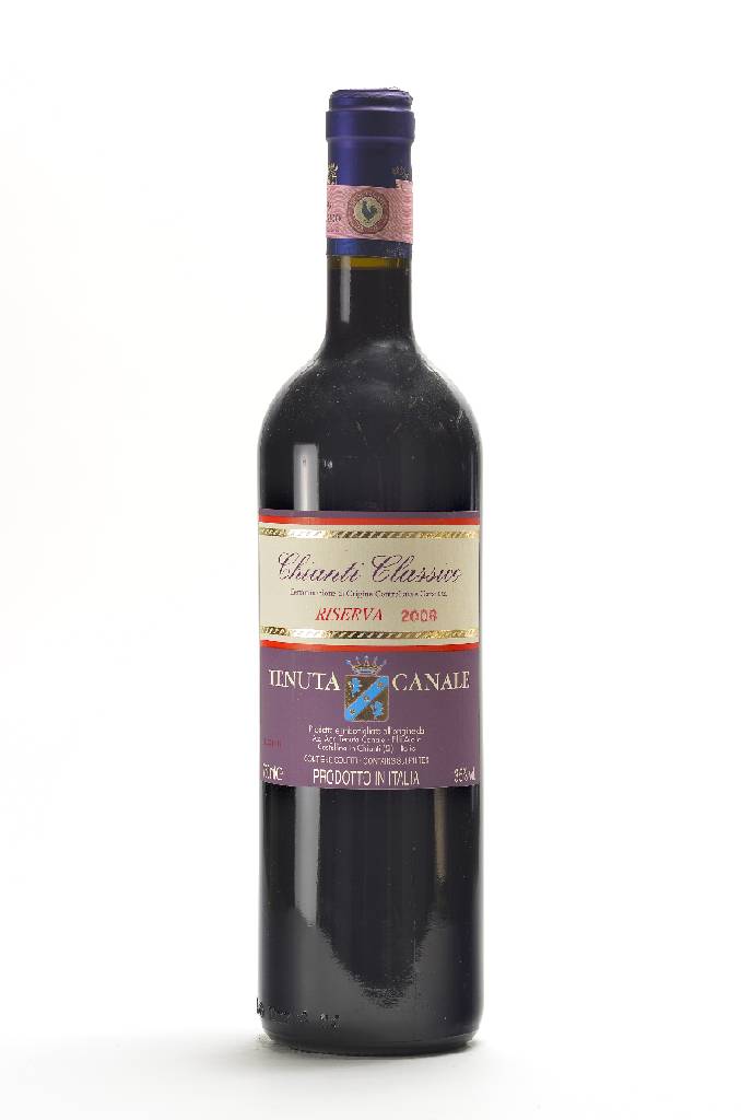 12 Flaschen 2008 Tenuta Canale Chianti Classico Riserva, 13,5 % Vol., je ca. 75 cl, Füllstände: je ca. into neck, im Originalkarton, sehr gute ...