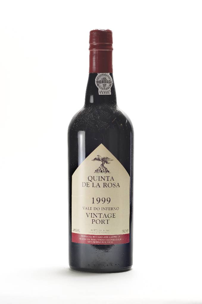 9 Flaschen 1999 Quinta de la Rosa Vale do Inferno Vintage Port, je ca. 75 cl, 20 % Vol., im Originalkarton, Füllstände: je ca. into neck, ...