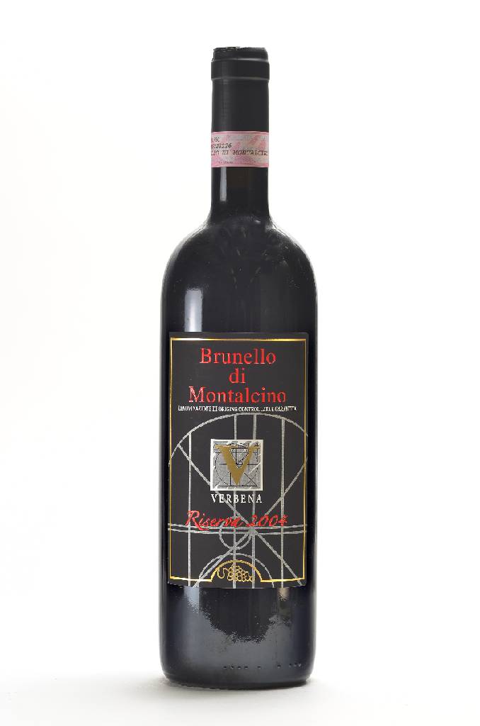 12 Flaschen 2004 Verbena Brunello di Montalcino Riserva, je ca. 75 cl, 14% Vol., unverkostet, Füllstände: je ca. into neck, selten im Angebot, ...