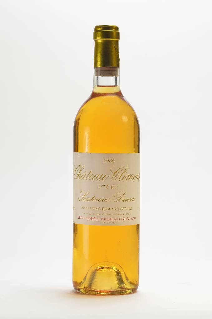 2 Flaschen 1986 Chateau Climens, Sauternes -Barsac, Premier Cru, je ca. 75 cl, 14 % Vol.,Füllstände: je ca. into neck, selten im Angebot, ...