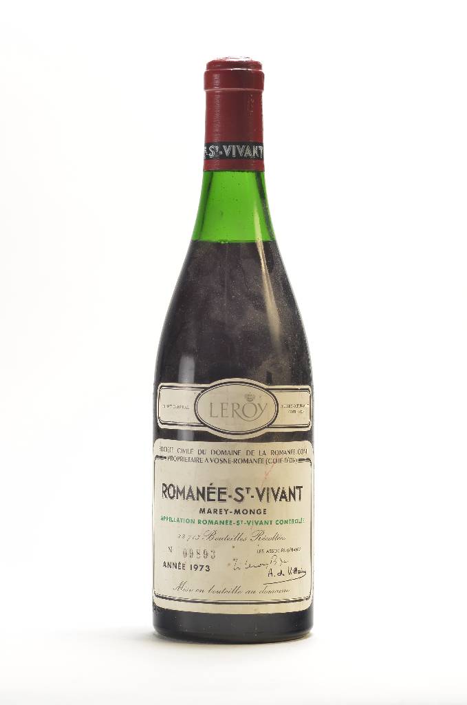 1 Flasche 1973 Domaine de la Romanee-Conti Romanee St-Vivant, Cote D'Or, Leroy, ca. 75 cl, Abstand zwischen Kapsel und Wein: ca. 3,3 cm, ...