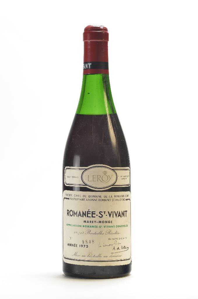 1 Flasche 1973 Domaine de la Romanee-Conti Romanee Saint-Vivant, Cote D'Or, Leroy, ca. 75 cl, unverkostet, Abstand zwischen Kapsel und Wein: ca. ...